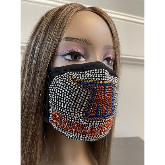 Morgan State University Bling Rhinestone Face Mask - Picture 12 of 14